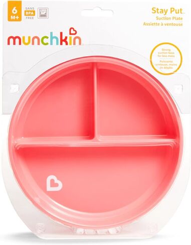 Munchkin Stay Put Divided Suction Plates (Purple/Blue) in Saudi Arabia