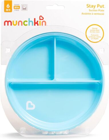 Munchkin Stay Put Divided Suction Plates (Purple/Blue) in Saudi Arabia