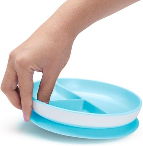 Munchkin Stay Put Divided Suction Plates (Purple/Blue) in Saudi Arabia