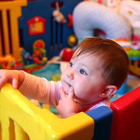 BAYWYI Baby Playpen Stabilizer,Baby Playpen Accessories，Suction Cups Replacement, Anti Slip and Anti Collapse, No Trace Sticker, Baby Playpen Sturdy , Baby Safety Baffle (6 * 6 cm Thicken) in Kuwait