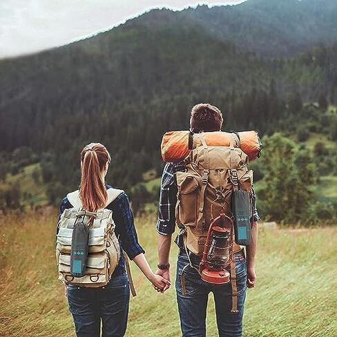 مرتبة تخييم لشخصين، وسادة نوم مزدوجة ذاتية النفخ للتخييم مع وسادتين، وسادة نوم مقاومة للماء للتخييم لشخصين، وسادة نوم محمولة خفيفة الوزن للتخييم لشخصين للخيمة، ازرق in Kuwait