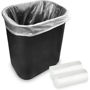 Stock Your Home 2 Gallon Unscented Garbage Bags, 500 Count, 18" Length, 17" Width, 12.7 Micron Thickness