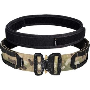 حزام IDOGEAR 2 بوصة كوبرا بإبزيم حزام تكتيكي سريع الإصدار حزام MOLLE Riggers عالي التحمل مع مجموعة حزام داخلي in Kuwait