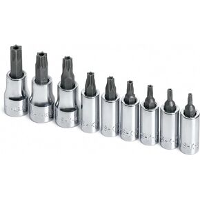 SK Hand Tools 19769 9-Piece 1/4-Inch and 3/8-Inch Drive Tamper-Proof Torx Bit Socket Set in Kuwait