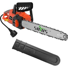 SOYUS Electric Chainsaw, 18 Inch 15 Amp Corded Chainsaw Low Kickback Corded Electric Chainsaw 15m/s for Tree Wood Cutting, Tool-Less Chain Tension in Kuwait