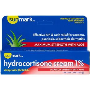 كريم سان مارك هيدروكورتيزون 1% بالإضافة إلى مرطب بأقصى قوة، 1 أونصة (عبوة من 3 قطع) in Kuwait