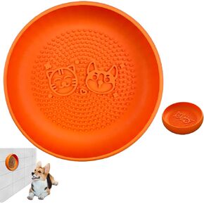 Dog Lick Bowl,Dog Slow Feeder Lick Mat Bowls with 37 Suction Cups,Boredom Anxiety Reducer,Dog Licking Mat Bowls for Wet or Dry Food Water Yogurt Peanut Butter (Blue)