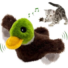 Cat Toys for Bored Indoor Cats, Cat Bat Wings with Catnip for Cats, USB Rechargeable Motion Activated Kitten Toys, Interactive Flapping and Chirping Mouse Cat Toy in Kuwait