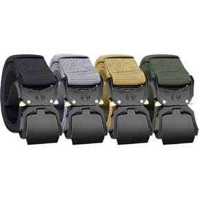 Byupin 4 قطعة حزام تكتيكي شديد التحمل سريع الإصدار EDC حزام 1.5 بوصة حزام بندقية نايلون لحافظات الحمل المخفية الحقائب للتدريب العسكري in Kuwait
