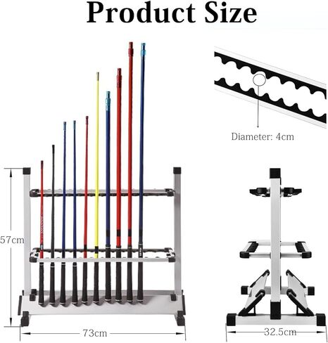 رف صنارة صيد من باوز لتخزين صنارة الصيد من خليط معدني من الالومنيوم، منظم صنارة صيد محمول 24 فتحة لحمل قضبان وبكرة المياه المالحة العذبة (فضي) in Kuwait