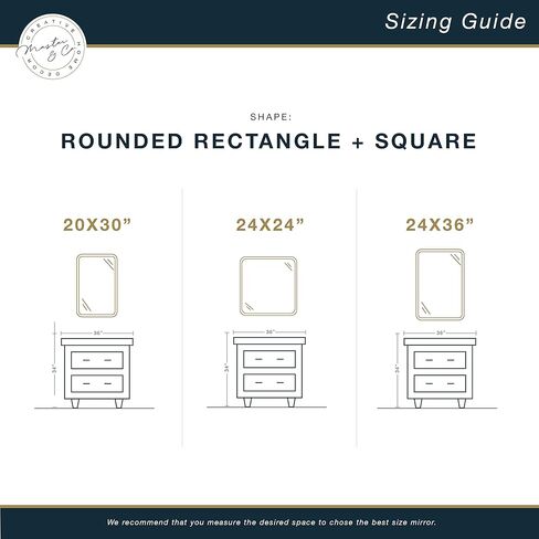 MCS Master & Co. Modern Metal Wall Mirror in Kuwait