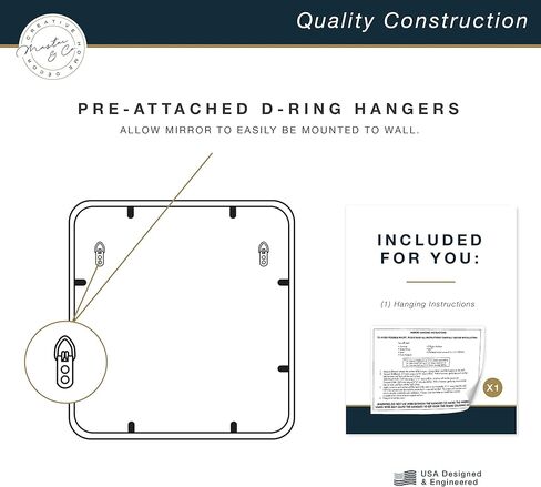 MCS Master & Co. Modern Metal Wall Mirror in Kuwait