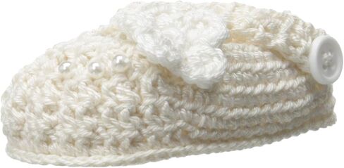 Jefferies Socks Baby-Girls Newborn Delicate Flower Crochet Bootie in Saudi Arabia