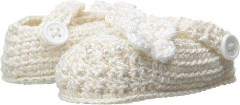 Jefferies Socks Baby-Girls Newborn Delicate Flower Crochet Bootie in Saudi Arabia