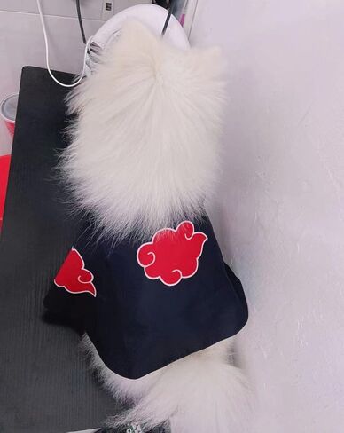 QAQ-COSPLAY Anime Pets Costume Akatsuki Cloak Dog Cat Cosplay Halloween Chirstmas Costume Small in Kuwait