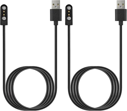 RUKUHOT 2 Pcs Magnetic Charger Cable Campatible for Athena Futures Potty Training Toilet Timer Watch,3.3 Ft 2 Pin USB Charging Cord in Kuwait