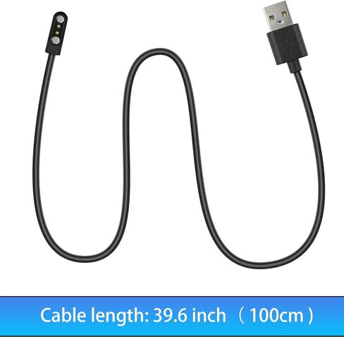 RUKUHOT 2 Pcs Magnetic Charger Cable Campatible for Athena Futures Potty Training Toilet Timer Watch,3.3 Ft 2 Pin USB Charging Cord in Kuwait