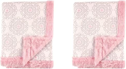 Hudson Baby Unisex Baby Plush Blanket with Furry Binding and Back, Elephant, One Size in Saudi Arabia