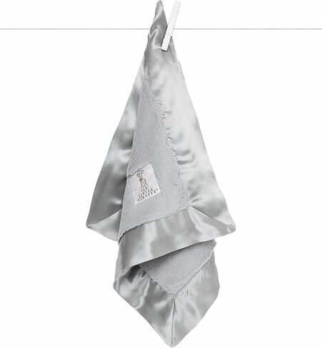 Little Giraffe Luxe Solid Blanky - بطانية أطفال، 14 × 14 بوصة، وردي مغبر in Saudi Arabia