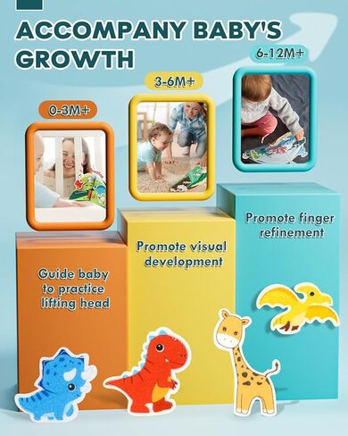 كتب Lehoo Castle للأطفال من عمر 0 ​​إلى 6 أشهر، 3 قطع كتب ناعمة للأطفال الرضع ذات التجعيد، ألعاب الأطفال من عمر 6 إلى 12 شهرًا، ألعاب عربة الأطفال الحسية للتعلم المبكر، ألعاب الأطفال حديثي الولادة in Kuwait