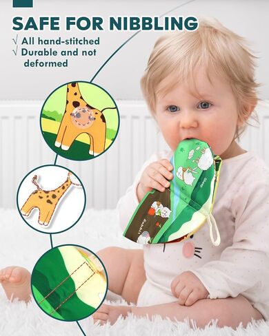 كتب Lehoo Castle للأطفال من عمر 0 ​​إلى 6 أشهر، 3 قطع كتب ناعمة للأطفال الرضع ذات التجعيد، ألعاب الأطفال من عمر 6 إلى 12 شهرًا، ألعاب عربة الأطفال الحسية للتعلم المبكر، ألعاب الأطفال حديثي الولادة in Kuwait