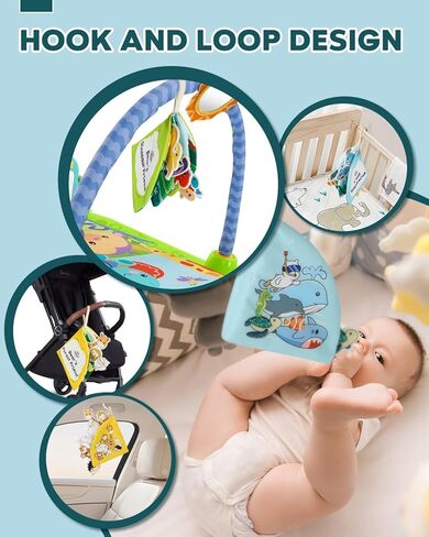 كتب Lehoo Castle للأطفال من عمر 0 ​​إلى 6 أشهر، 3 قطع كتب ناعمة للأطفال الرضع ذات التجعيد، ألعاب الأطفال من عمر 6 إلى 12 شهرًا، ألعاب عربة الأطفال الحسية للتعلم المبكر، ألعاب الأطفال حديثي الولادة in Kuwait