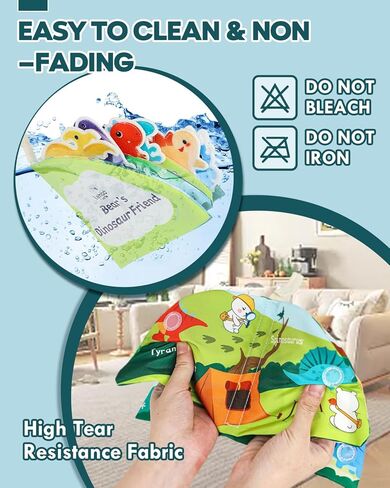 كتب Lehoo Castle للأطفال من عمر 0 ​​إلى 6 أشهر، 3 قطع كتب ناعمة للأطفال الرضع ذات التجعيد، ألعاب الأطفال من عمر 6 إلى 12 شهرًا، ألعاب عربة الأطفال الحسية للتعلم المبكر، ألعاب الأطفال حديثي الولادة in Kuwait