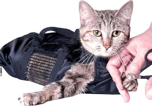 الحيوانات الأليفة القط الاستمالة حقيبة القط الناقل حقيبة شبكة القط الاستمالة الاستحمام ضبط النفس حقيبة متعددة الوظائف القط حقيبة الناقل لتقليم الأظافر الاستحمام فحص in Kuwait