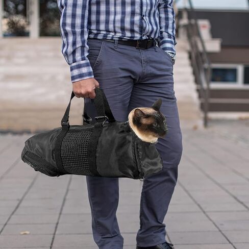 الحيوانات الأليفة القط الاستمالة حقيبة القط الناقل حقيبة شبكة القط الاستمالة الاستحمام ضبط النفس حقيبة متعددة الوظائف القط حقيبة الناقل لتقليم الأظافر الاستحمام فحص in Kuwait