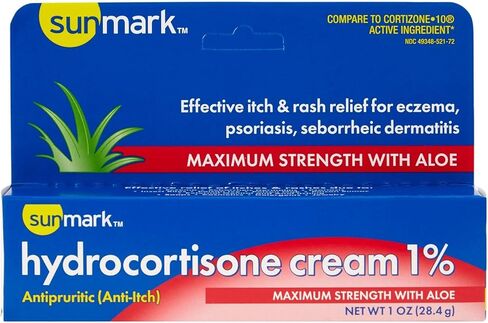 كريم سان مارك هيدروكورتيزون 1% بالإضافة إلى مرطب بأقصى قوة، 1 أونصة (عبوة من 3 قطع) in Kuwait