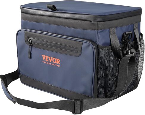 VEVOR Hardbody Cooler Bag, 600D Oxford Fabric Insulated Cooler Bag, Leakproof and Waterproof Hardbody Deep Freeze Cooler with PP Plastic Bucket, Bottle Opener for Beach, Hiking, Travel in Kuwait