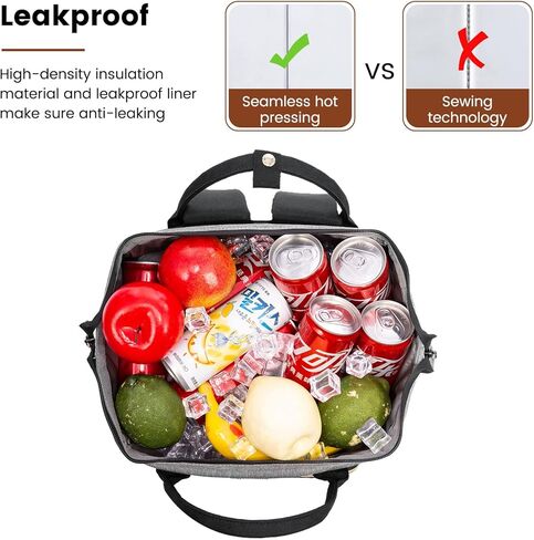 Cooler Backpack Insulated Backpack Cooler Leakproof Lightweight Picnic Backpack for Men Women 30 Cans Lunch Backpack Large Capacity Cooler Bag for Family Outdoor Camping Beach Hiking in Saudi Arabia