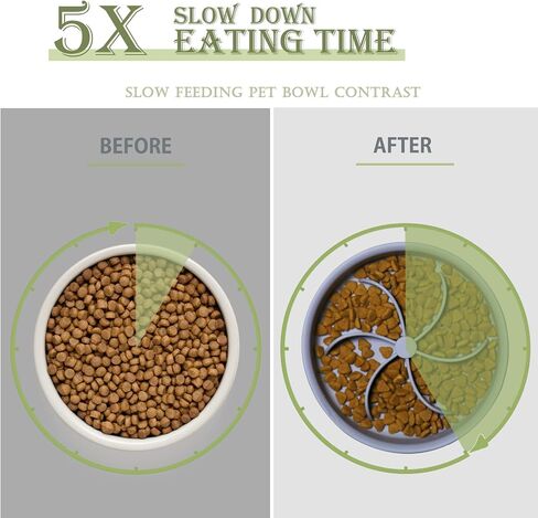 Slow Feeder Dog Bowls,Dog Food Bowls for Small Breed,Cat Bowl, Silicone Dog Bowl,Slow Feeding Dog Bowl Insert, Dog Food Slow Feeder Bowl, Slows Down Pets Eating, Healthy Diet Bowl in Saudi Arabia