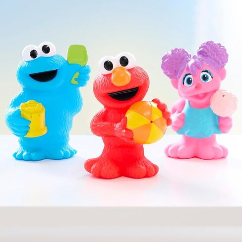 Sesame Street Floating Fun Friends 3-Piece Set Water Squirters Bath and Pool Toys, Officially Licensed Kids Toys for Ages 2 Up by Just Play in Saudi Arabia