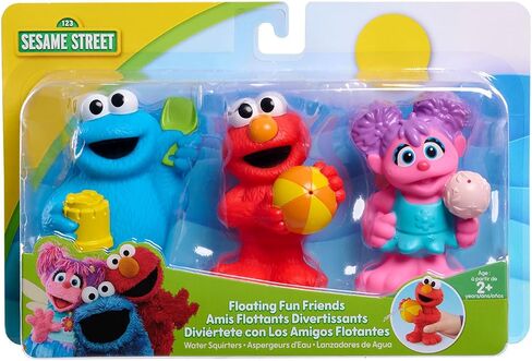 Sesame Street Floating Fun Friends 3-Piece Set Water Squirters Bath and Pool Toys, Officially Licensed Kids Toys for Ages 2 Up by Just Play in Saudi Arabia