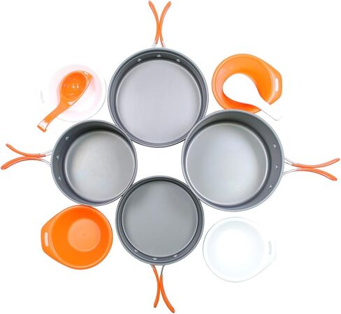 Gas One Anodizing Aluminum Cook Set (3-5 people) - Outdoor cooking/Hiking/Backpacking cookware in Kuwait