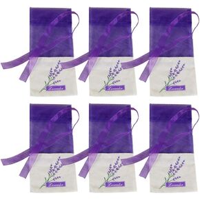 FOMIYES Lavender Sachet Bags Avender Sachet Bags 30pcs Empty Sachets Bag, Flower Printing Fragrance Lavender Sachet Bag Purse Light Purple Lavender Potpourri Sachet Bags