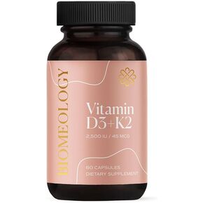 فيتامين D3 + K2 من علم الأحياء الحيوي للنساء للحمل والرضاعة الطبيعية والخصوبة ودعم الصحة المناعية (60 كبسولة) in Kuwait