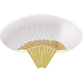 YFEIQI 1 Pcs Lot White Paddle Fan -Decorative Fans - Paper Party Decorative Electric Home Portable Wall Fans Decorative Fans Hand Lace White Japanese Cattail Paper Drawer Desktop Connec (1 Pcs)