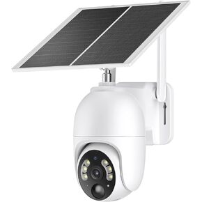 Oculview 4G LTE Cellular Security Camera, No WiFi Needed Security Solar Cameras with SIM Card Wireless Outdoor, 2K HD Video, 360 View, Color Night Vision, PIR Motion in Kuwait