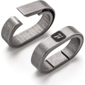 FEGVE حلقات سلسلة مفاتيح من التيتانيوم مع حلقتين مفاتيح من الفولاذ المقاوم للصدأ، حلقة تسلق صغيرة حامل مفاتيح صغير سريع الفك توصيل ملحقات سلسلة المفاتيح لقلادة حقيبة المفاتيح المنزلية in Kuwait