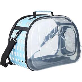 Cat Carrier Backpacks Carrying Bag,Travel Pet Bubble Backpack for Cats and Puppies for Cats Puppies Small Dog Travel Carrier Outdoor Hiking Use (Blue, Handbag)