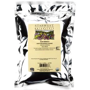 Starwest Botanicals Organic Hawthorn Berries Whole, 1 Pound (Pack of 2) in Saudi Arabia