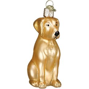 مجموعة Old World Christmas Dog Collection الحلي الزجاجية المنفوخة لشجرة عيد الميلاد، شوكولاتة لابرادور، الموديل: 12387 in Kuwait