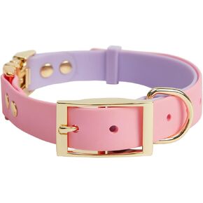 طوق الكلاب بريتي جولي مقاوم للماء مع مشبك آمن قابل للتعديل، أطواق كلب متعددة الألوان، أطواق ناعمة ومريحة للحيوانات الأليفة للكلاب المتوسطة والكبيرة مع تفكيك سريع (برتقالي-أزرق) in Kuwait