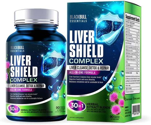 مركب بلاك بول المتقدم لدرع الكبد مع TUDCA، وبذور الشوك الحليب - يعزز تطهير الكبد من السموم وإصلاحه، وإزالة سموم الكبد مع البربرين، وأوراق الخرشوف، وخل التفاح، وجذور الهندباء in Kuwait