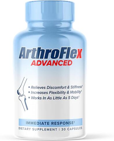 Arthroflex Advanced Joint Supplement Support Pain Relief - Relieve Discomfort and Stiffness with Turmeric Curcumin, Boswellia Serrata Extract and Type II Collagen Supplement. Knee Pain Relief Factor. in Kuwait