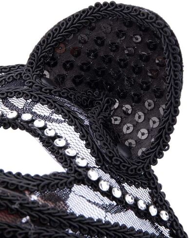 TACPAK القطة السوداء قناع الدانتيل قناع حفلة تنكرية قناع حفلة تنكرية نسائي فستان تنكرية عيد الميلاد الهالووين حفلة تنكرية مثير قطة سوداء دانتيل قناع العين in Kuwait