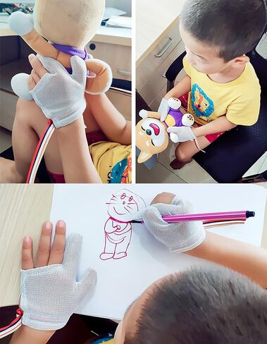 YILIUJIU Stop Thumb Sucking for Kids Thumb Sucking Stop Thumb Sucking Guard Finger Sucking Stop and Anti Finger Sucking Gloves(XL) in Saudi Arabia