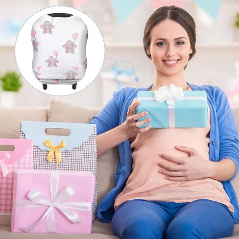 غطاء مقعد سيارة للأطفال الرضع غطاء مقعد سيارة مظلة قابل للتمدد الفيل الرضاعة غطاء مقعد السيارة للرضع الرضاعة الطبيعية ومقعد السيارة متعدد الاستخدام عربة التسوق غطاء كرسي عالٍ in Kuwait